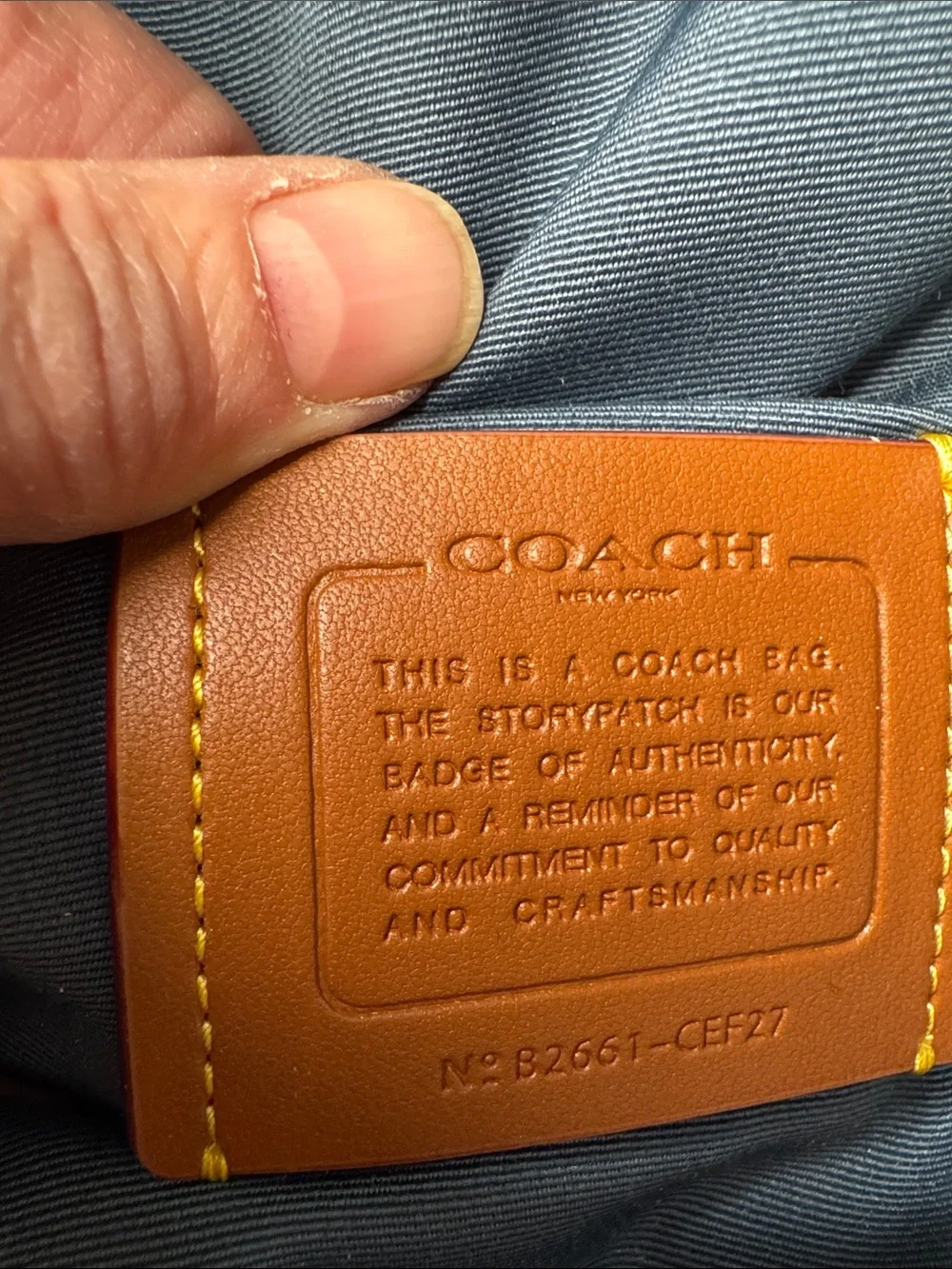 Coach Distressed Denim Backpack NWT – Style CEF27 – 11x13x5